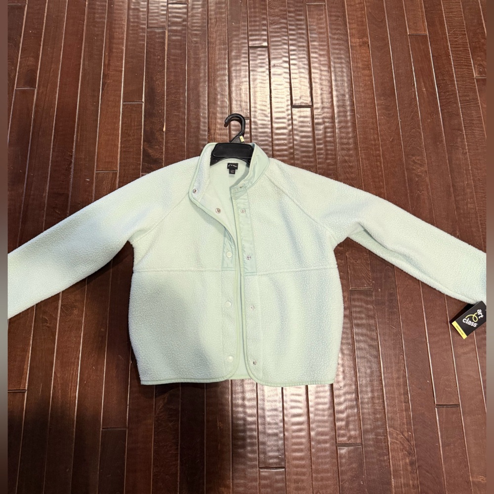 Art Class Girls Mint Green Fleece Jacket | NWT | Size 10/12